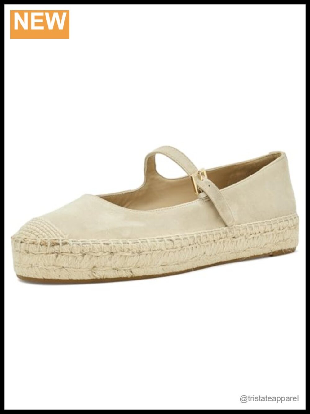 Suede Mary Jane Espadrille Platform Buckle Strap Low Top Shoe